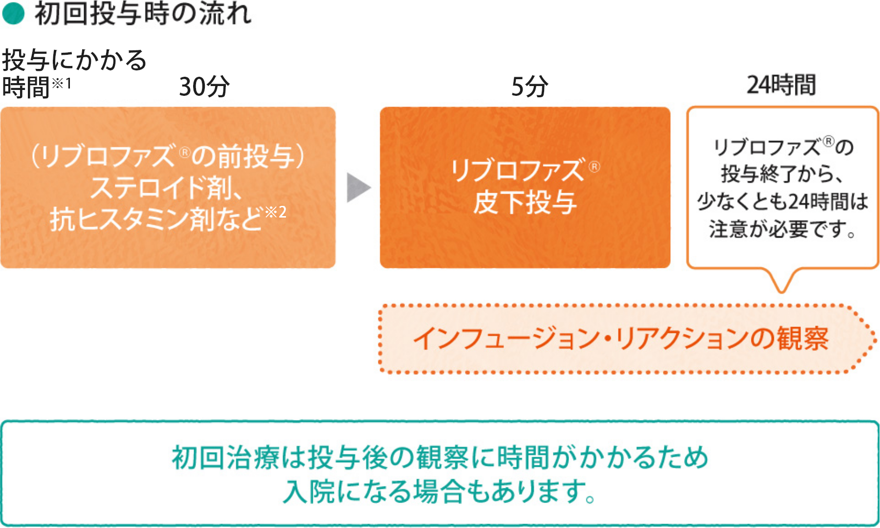 初回投与時の流れ
