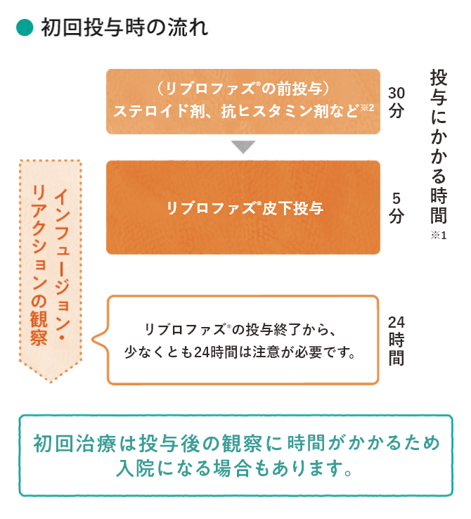 初回投与時の流れ